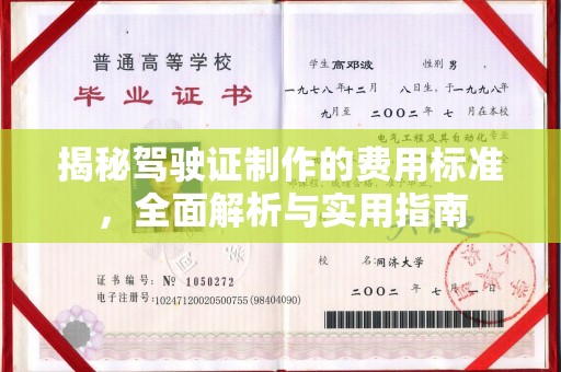 汾西揭秘驾驶证制作的费用标准，全面解析与实用指南